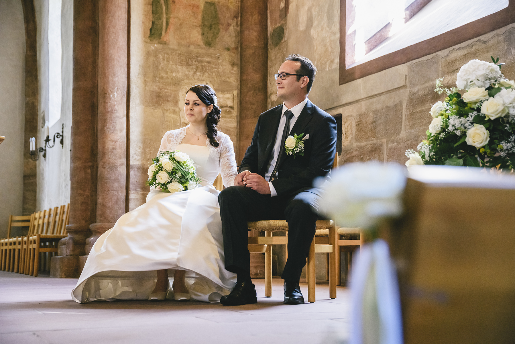 Hochzeit im romantischen Muttenz in der Schweiz